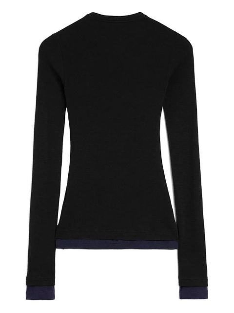 Jil Sander wool T-shirt - Black