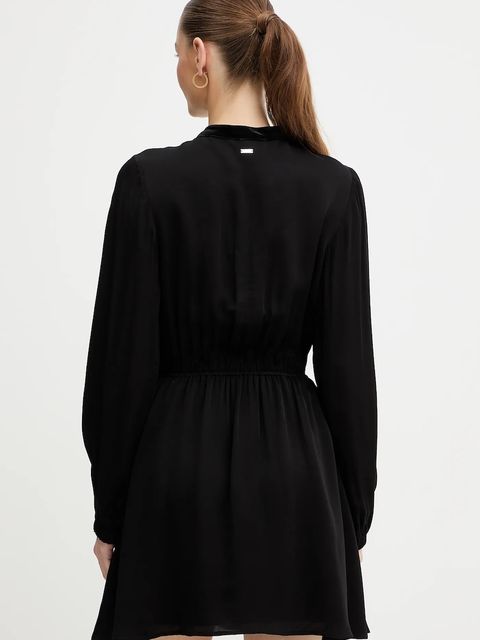 Armani Exchange sukienka kolor czarny mini rozkloszowana XW001036 AF16121