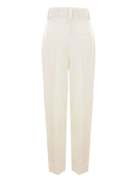 Max Mara belted trousers - White