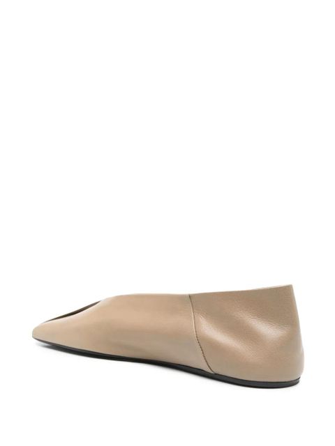 Jil Sander leather ballet flats - Neutrals - zdjęcie produktu nr 2