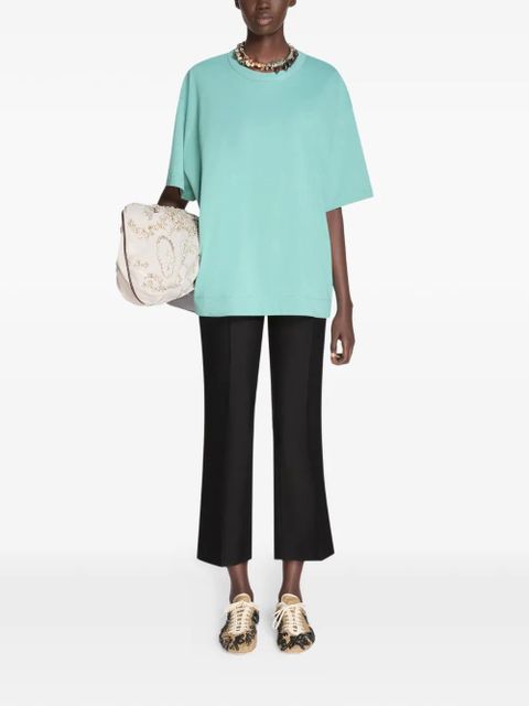 DRIES VAN NOTEN cotton T-shirt - Green - zdjęcie produktu nr 2