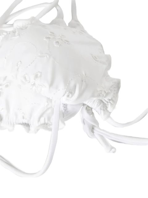 MC2 Saint Barth triangle-cup bikini top - White