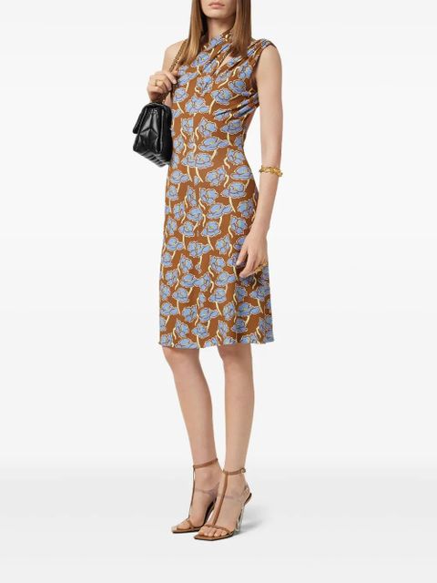 Versace Poppies midi dress - Brown - zdjęcie produktu nr 2