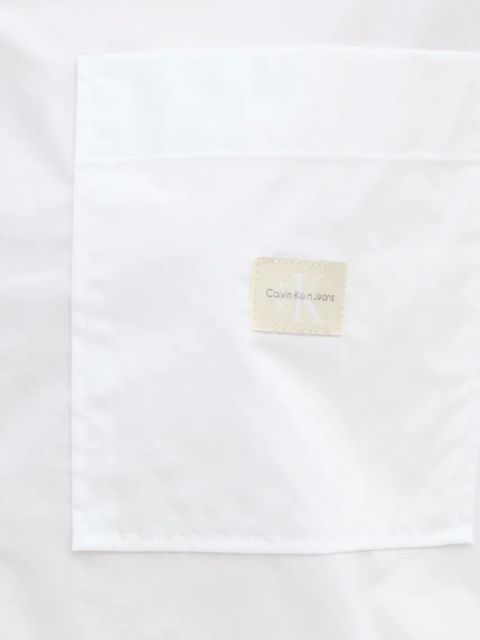 Calvin Klein Jeans koszula bawełniana damska kolor biały relaxed z kołnierzykiem klasycznym J20J224436