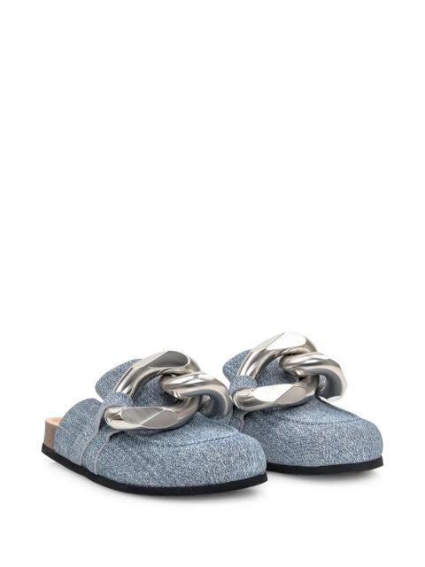 JW Anderson chain-detail mules - Blue - zdjęcie produktu nr 2