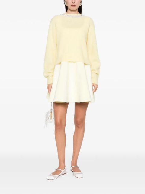 Maje embellished crew-neck sweater - Yellow - zdjęcie produktu nr 2