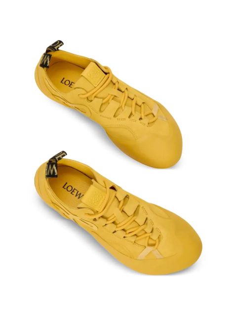LOEWE Grip lace-up logo sneakers - Yellow