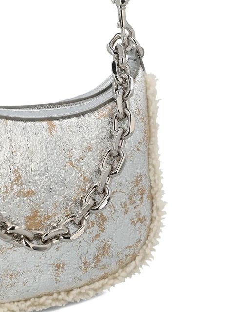 Gucci medium GG Emblem shoulder bag - Silver