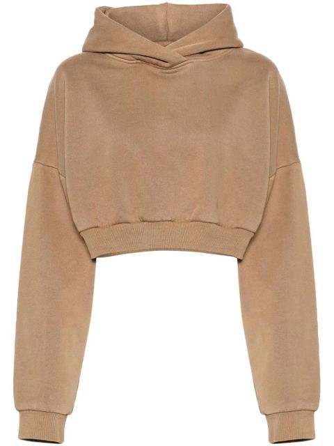 ENTIRE STUDIOS organic-cotton cropped hoodie - Brown - zdjęcie produktu nr 1