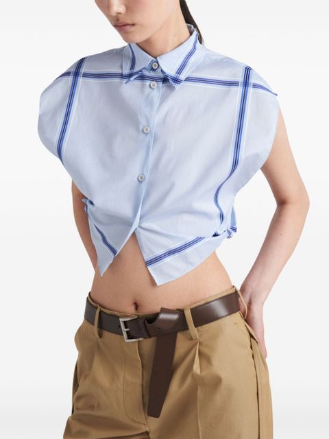 Prada cotton twill trousers - Brown