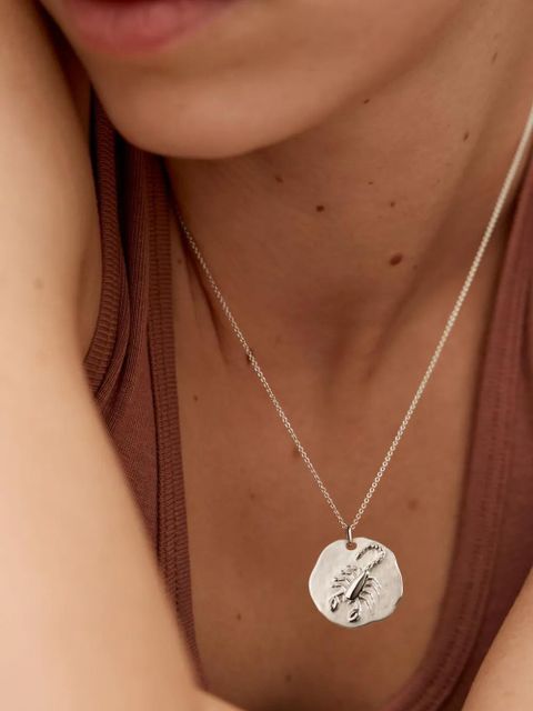 Monica Vinader Scorpio Zodiac pendant necklace - Silver - zdjęcie produktu nr 2
