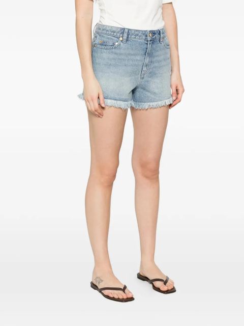 Michael Kors frayed-hem denim shorts - Blue