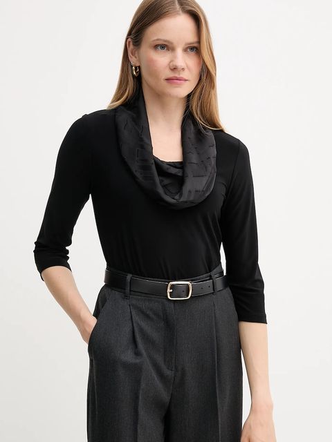 Joseph Ribkoff bluzka damska kolor czarny gładka 253211 - zdjęcie produktu nr 1