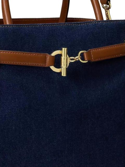 Lauren Ralph Lauren Blaike buckle-detail tote bag - Blue