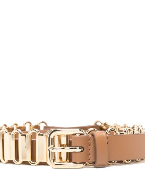 Miu Miu chain-detail buckle belt - Brown - zdjęcie produktu nr 2