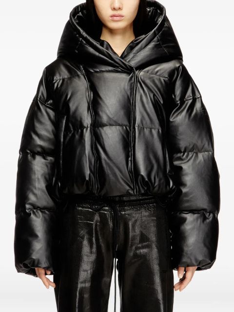 Diesel W-Illey hooded puffer jacket - Black