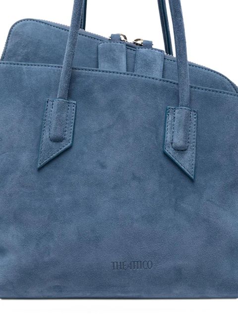 The Attico medium La Passeggiata suede tote bag - Blue