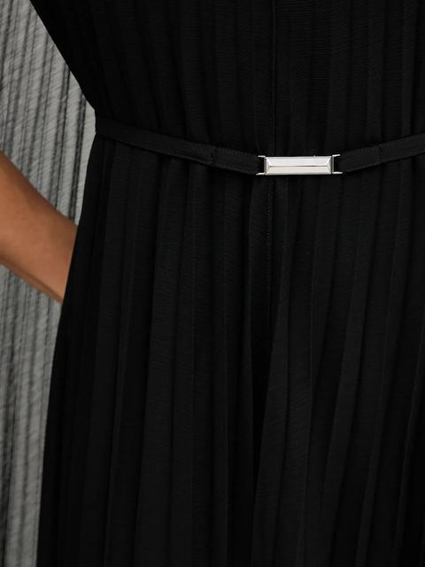 BOSS sukienka kolor czarny mini rozkloszowana 50548050