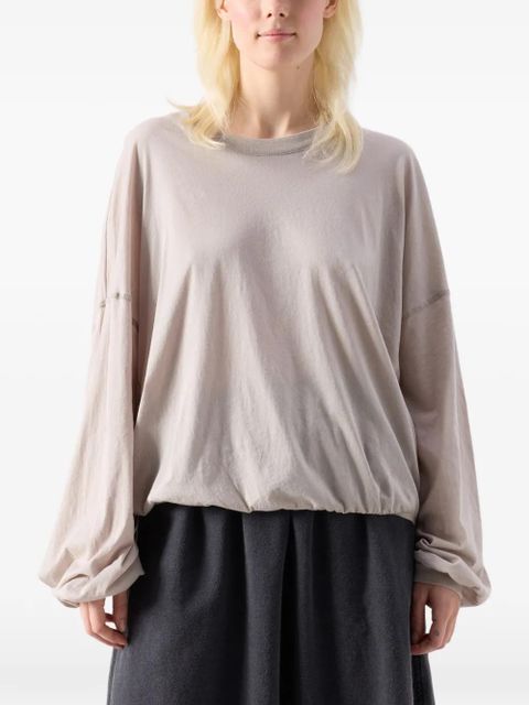 American Vintage Laloom long-sleeve cotton T-shirt - Neutrals
