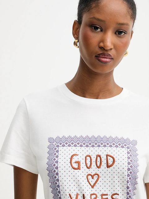 Weekend Max Mara t-shirt bawełniany ARA damski kolor biały 2525976041600