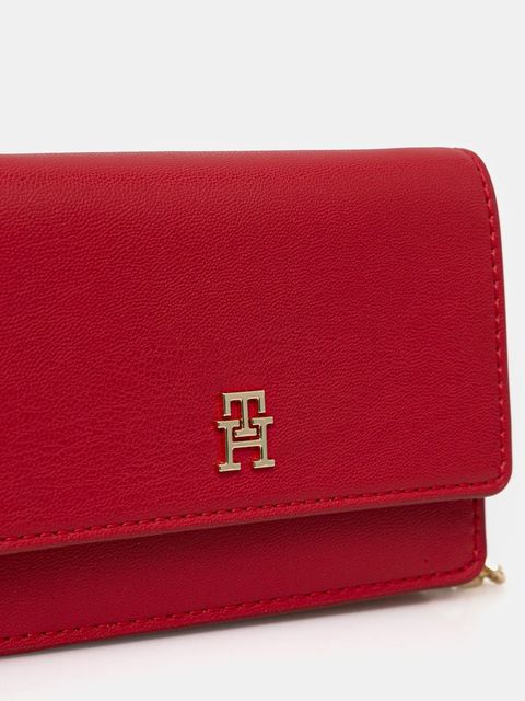 Tommy Hilfiger portfel damski kolor czerwony AW0AW18248 - zdjęcie produktu nr 2