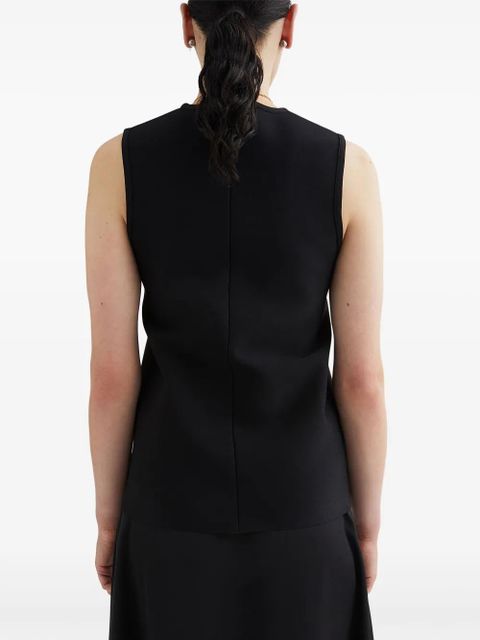 Jil Sander crew neck tank top - Black