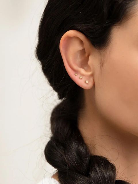 Monica Vinader 14kt yellow gold Mini Gem single earring