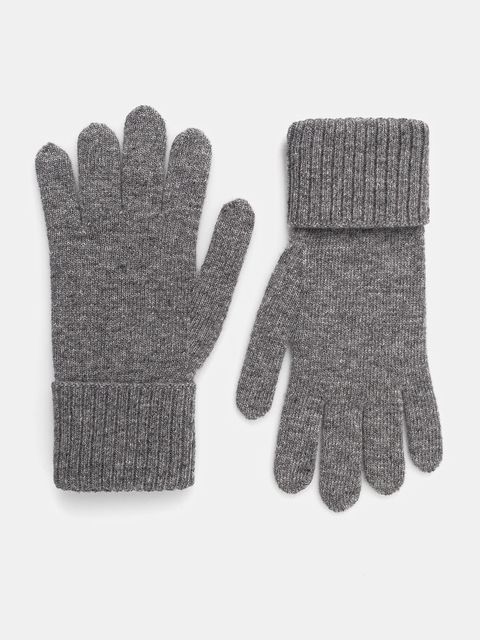 Weekend Max Mara rękawiczki wełniane ZAMIANEW damskie kolor szary 2525566055600 - zdjęcie produktu nr 1