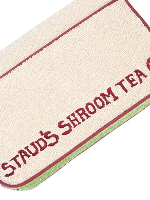 STAUD Tommy beaded mushroom tote bag - Neutrals