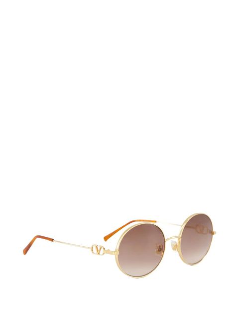 Valentino Garavani VLogo Signature round-frame sunglasses - Gold - zdjęcie produktu nr 2