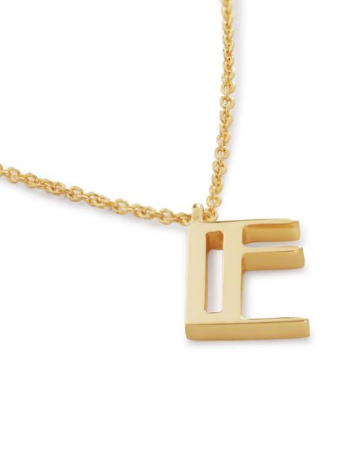 Monica Vinader Alphabet E polished-finish necklace - Gold - zdjęcie produktu nr 2