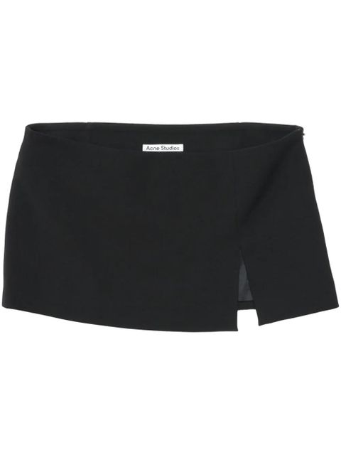 Acne Studios side-slit mini skirt - Black - zdjęcie produktu nr 1
