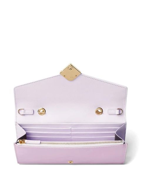 FENDI FF Diamonds leather clutch bag - Purple