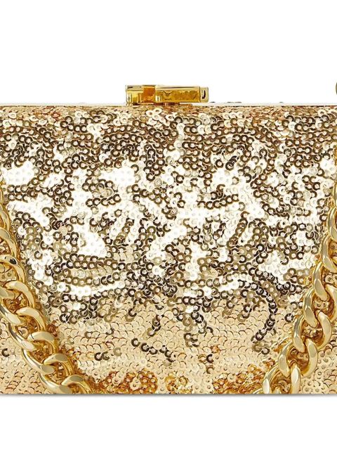 Lauren Ralph Lauren sequin chain-strap mini bag - Gold