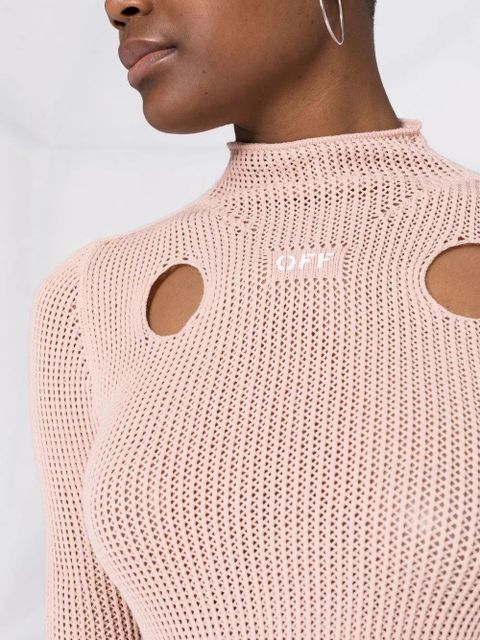 Off-White Meteor knitted top - Neutrals