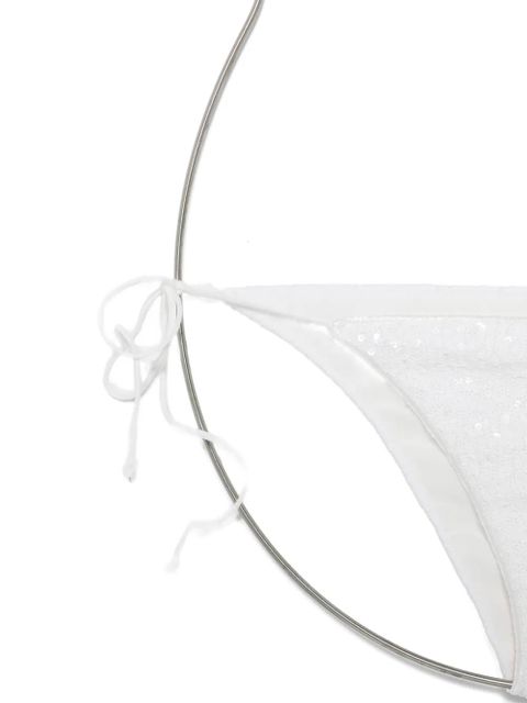 Oséree sequin-embellished bikini - White
