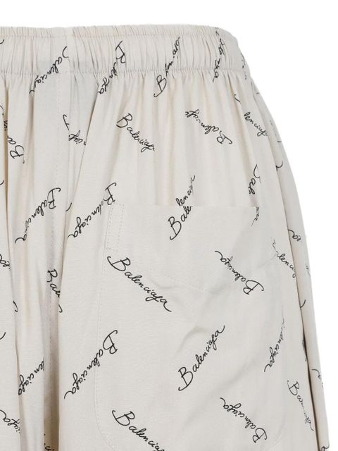 Balenciaga printed palazzo pants - Neutrals