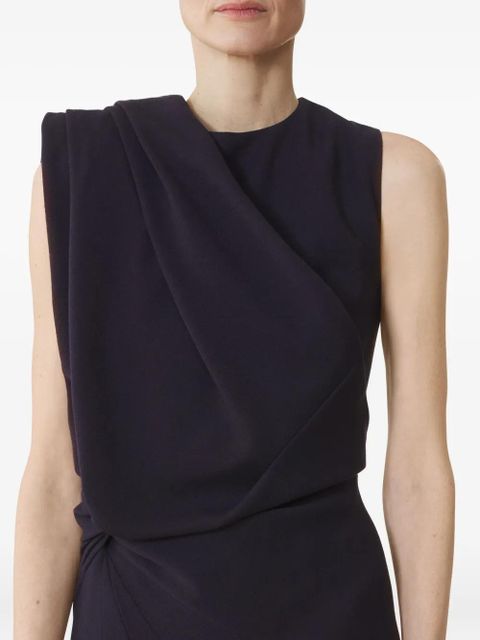 Lanvin draped midi dress - Purple