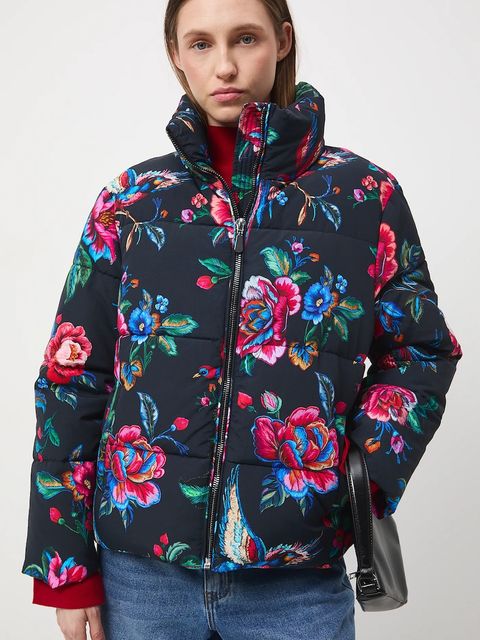 Medicine kurtka damska kolor multicolor zimowa oversize - zdjęcie produktu nr 2