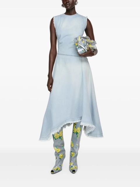 Acne Studios asymmetric denim dress - Blue