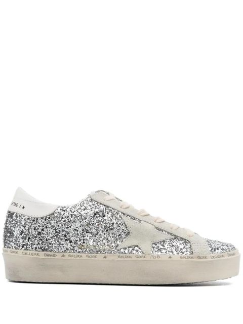 Golden Goose Hi-Star glitter sneakers - Silver - zdjęcie produktu nr 1