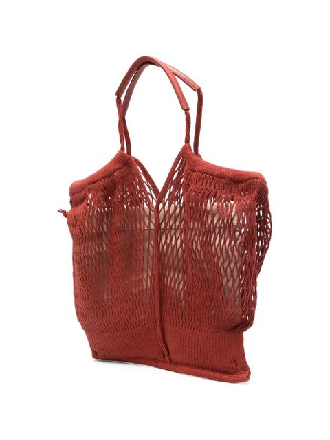 Hereu Hélène net tote bag - Red