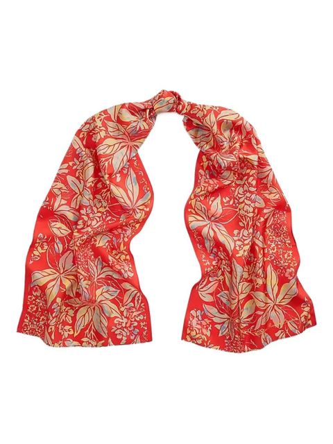 Lauren Ralph Lauren floral-print silk scarf - Orange - zdjęcie produktu nr 1