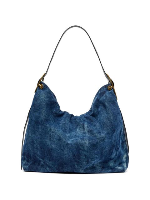 Diesel D-Line denim shoulder bag - Blue