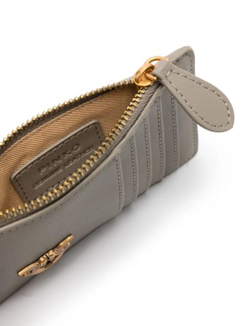 PINKO Airone Love Birds cardholder - Grey