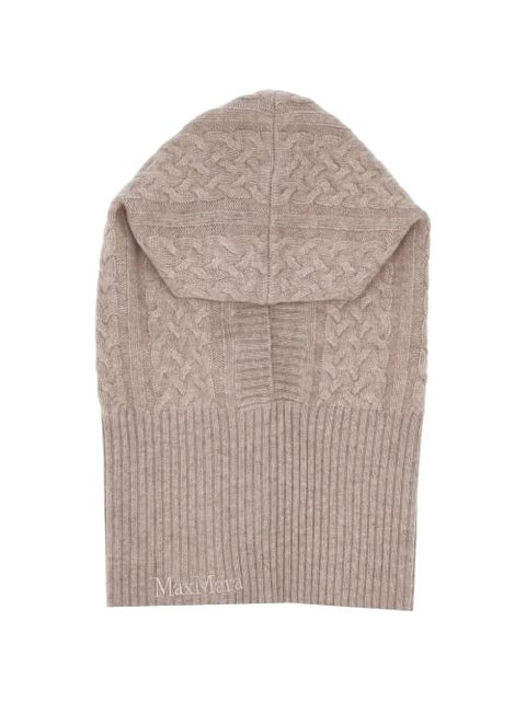 Max Mara cable-knit balaclava - Neutrals - zdjęcie produktu nr 1