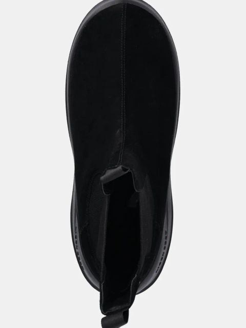 Moon Boot śniegowce zamszowe MB LUNA CHELSEA SUEDE kolor czarny 80D2480050 N001