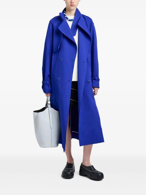 Proenza Schouler Sabina belted coat - Blue - zdjęcie produktu nr 2