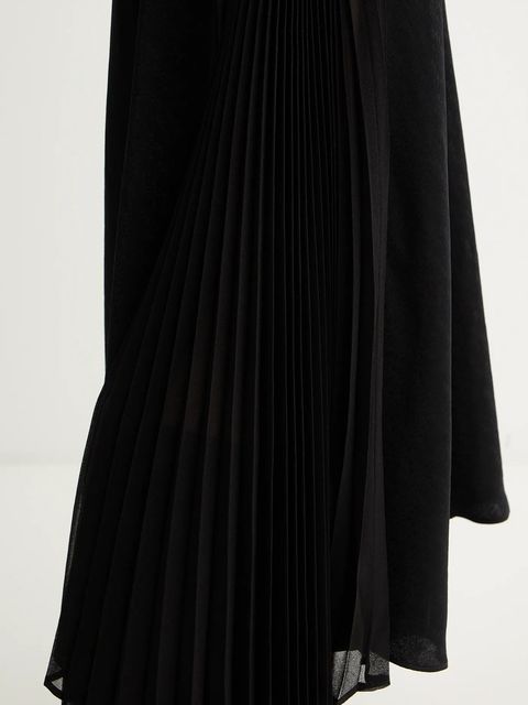 Karl Lagerfeld sukienka kolor czarny maxi rozkloszowana A4W13037