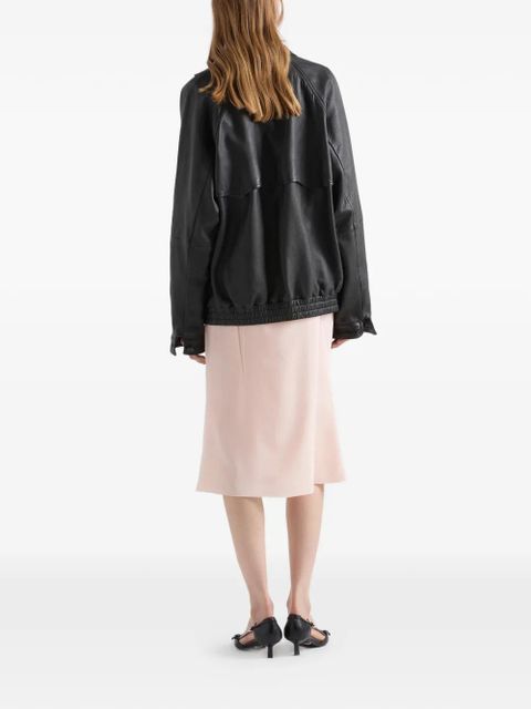 Prada nappa leather blouson jacket - Black